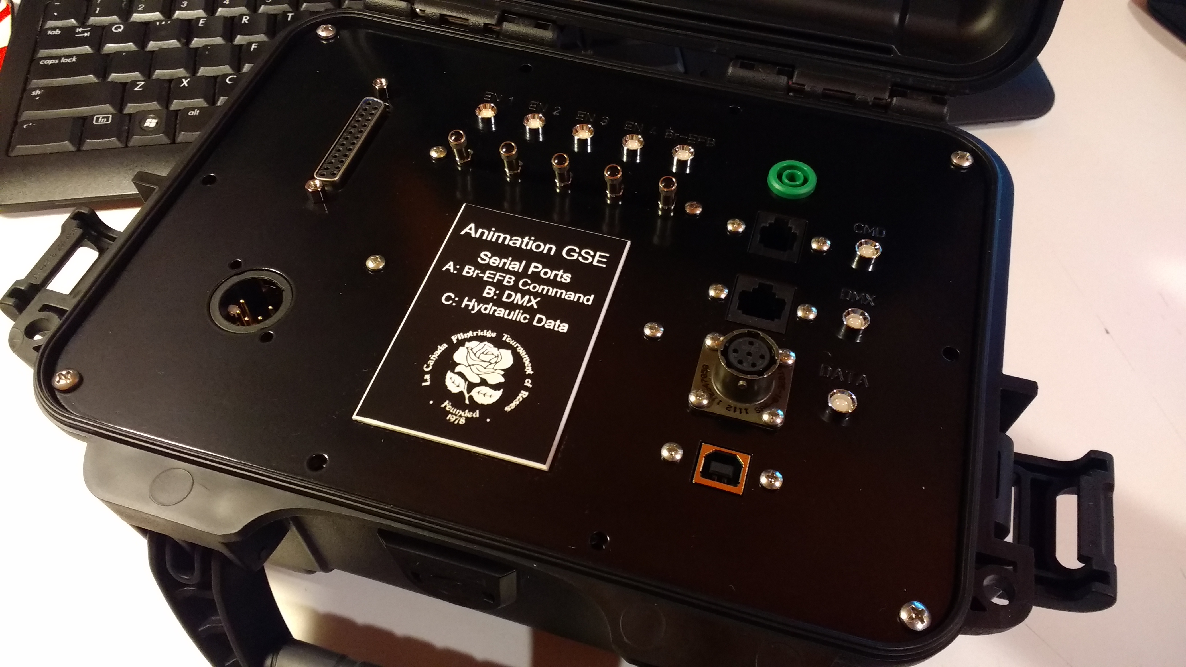 Photo of control panel